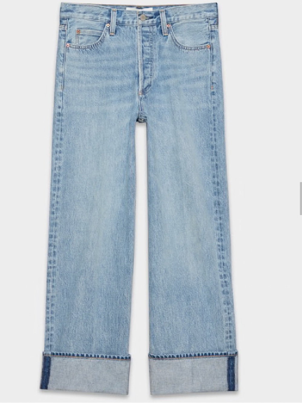 Aritzia Light Wash straight leg “low rise” Jeans